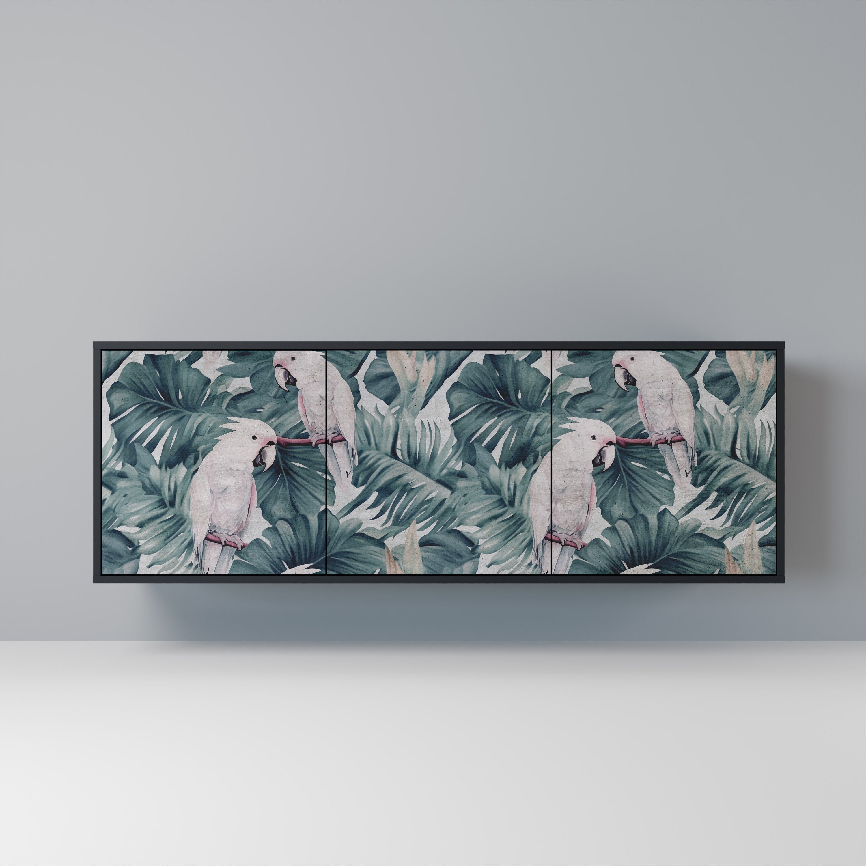 POPINJAY LOOK 3-Door Sideboard in Black Finish