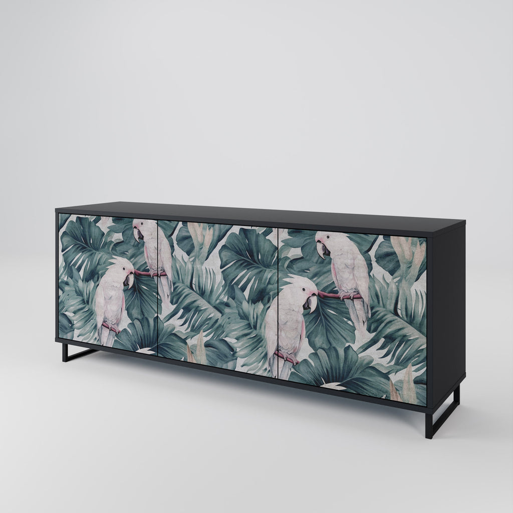 POPINJAY LOOK Sideboard mit 3 Türen in Schwarz