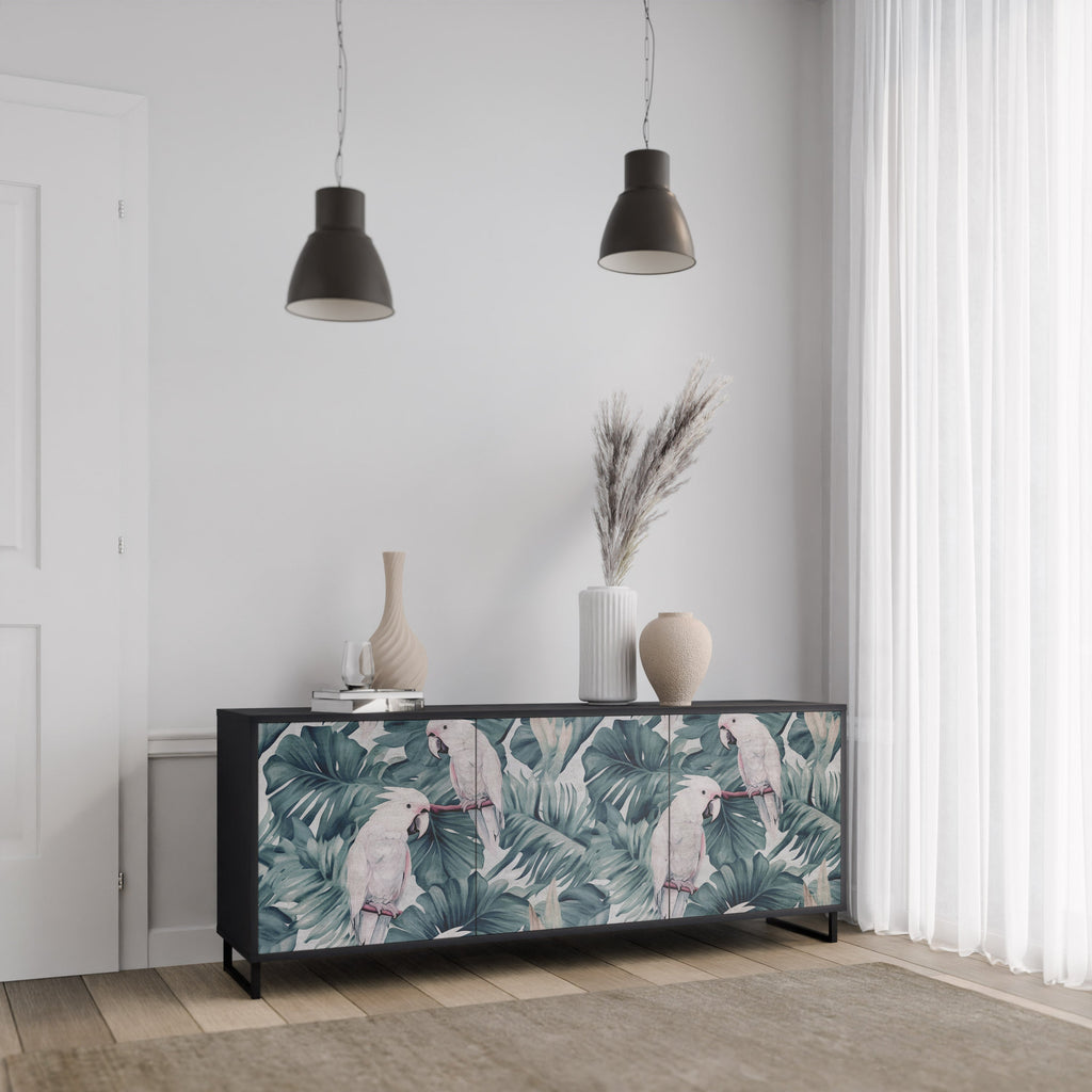 POPINJAY LOOK Sideboard mit 3 Türen in Schwarz
