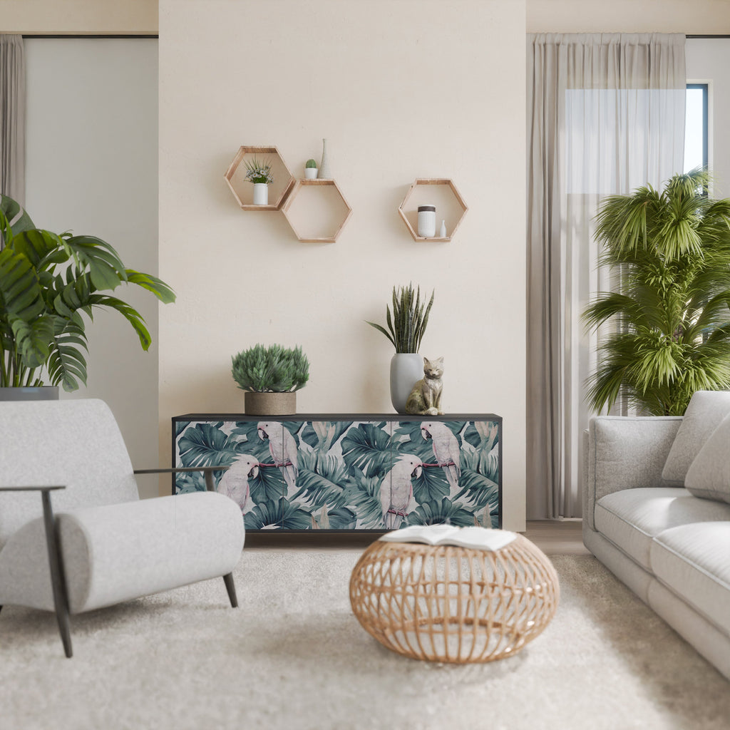 POPINJAY LOOK Sideboard mit 3 Türen in Schwarz