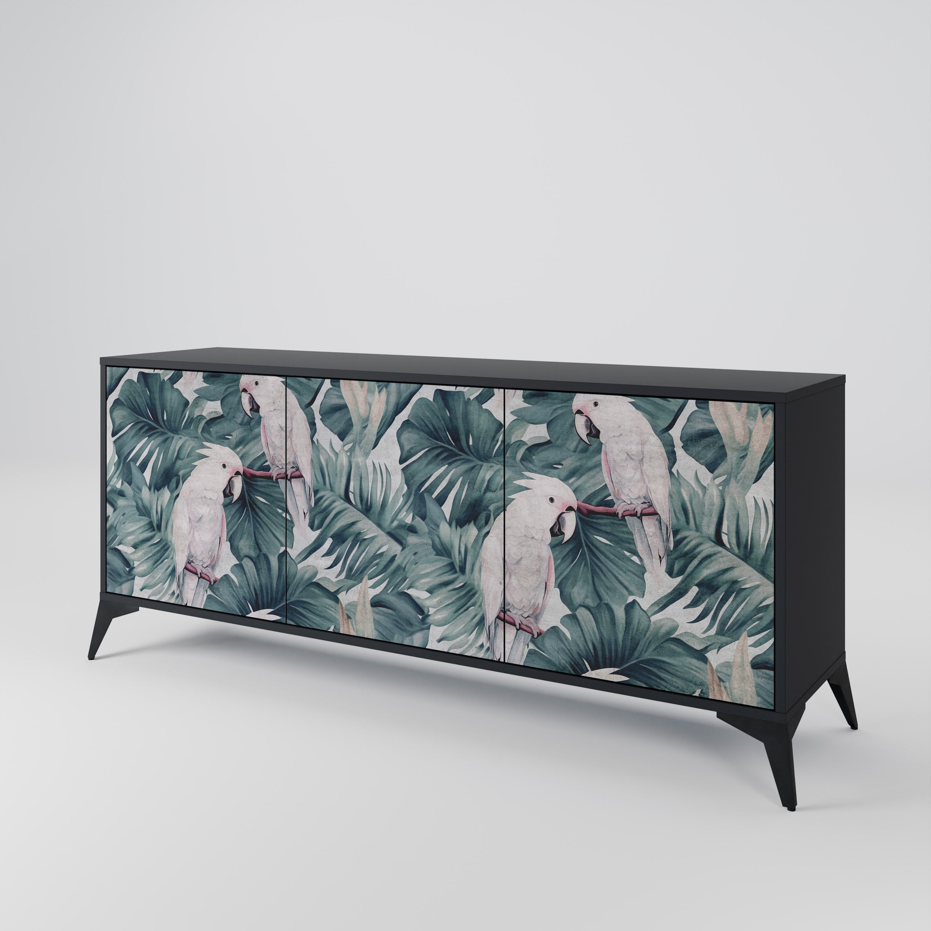 POPINJAY LOOK Sideboard mit 3 Türen in Schwarz