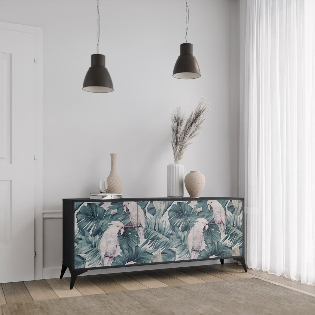 POPINJAY LOOK Sideboard mit 3 Türen in Schwarz