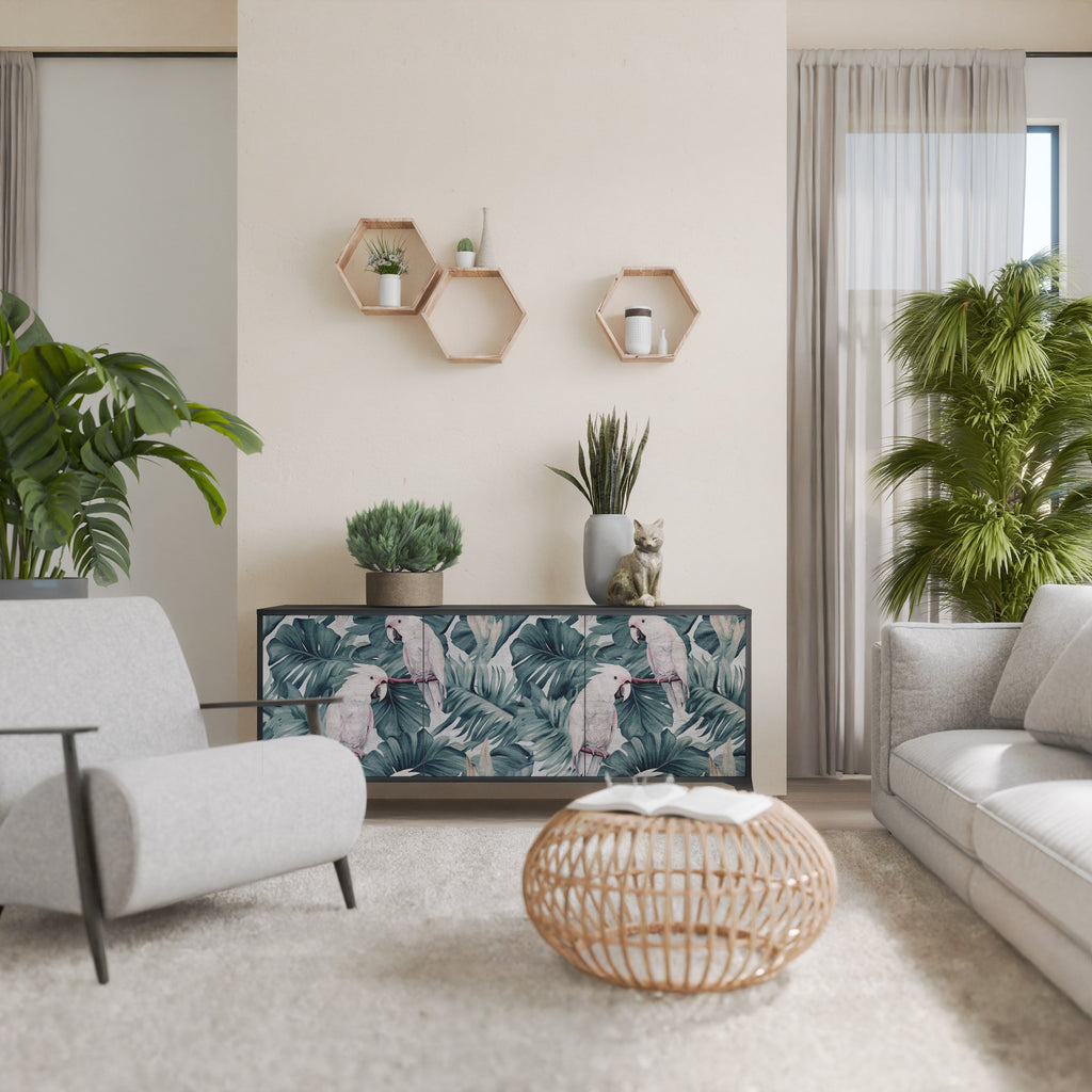 POPINJAY LOOK Sideboard mit 3 Türen in Schwarz