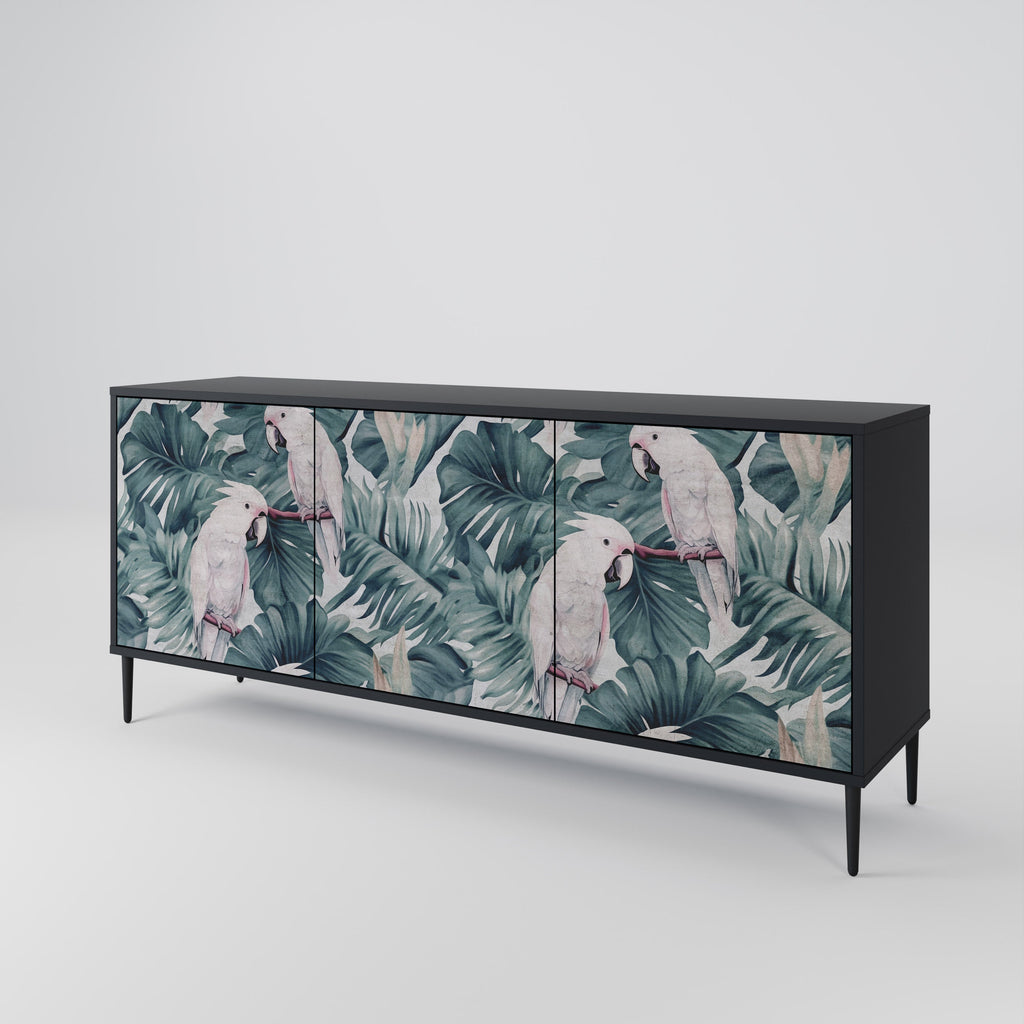 POPINJAY LOOK Sideboard mit 3 Türen in Schwarz