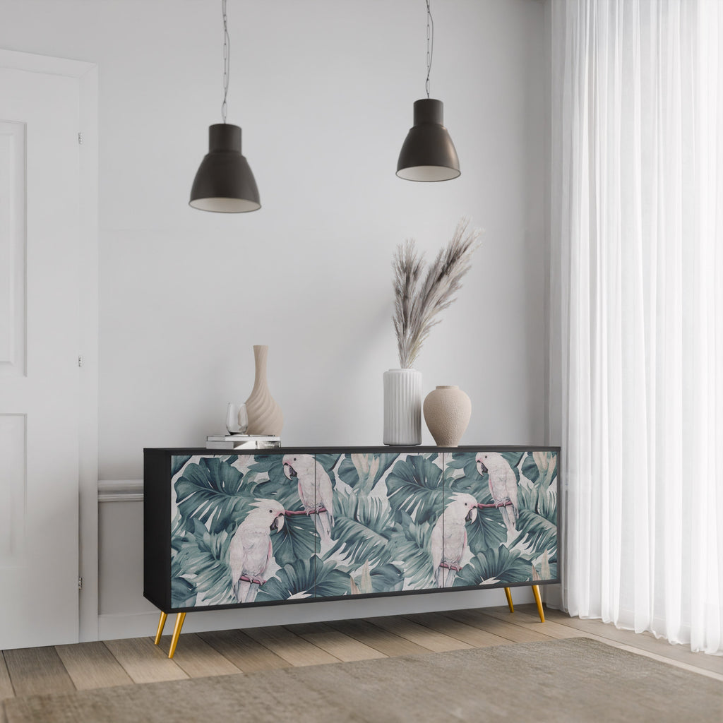 POPINJAY LOOK Sideboard mit 3 Türen in Schwarz