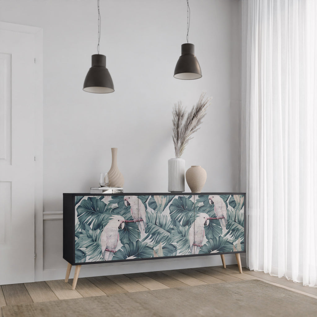 POPINJAY LOOK Sideboard mit 3 Türen in Schwarz
