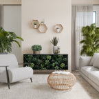 SUCCULENT JUNGLE Sideboard mit 3 Türen in Schwarz