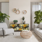 SUNKISSED LILY Sideboard mit 3 Türen in Schwarz