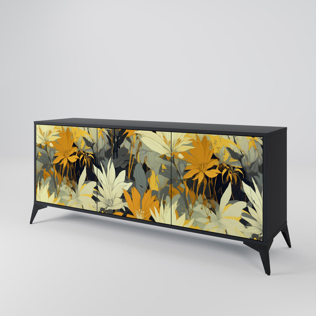 SUNKISSED LILY Sideboard mit 3 Türen in Schwarz