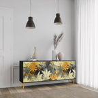 SUNKISSED LILY Sideboard mit 3 Türen in Schwarz