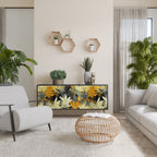 SUNKISSED LILY Sideboard mit 3 Türen in Schwarz
