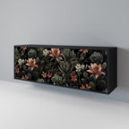 SECRET VERDURE Sideboard mit 3 Türen in Schwarz