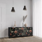 SECRET VERDURE Sideboard mit 3 Türen in Schwarz