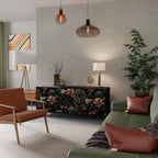 SECRET VERDURE Sideboard mit 3 Türen in Schwarz