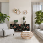 SECRET VERDURE Sideboard mit 3 Türen in Schwarz