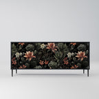 SECRET VERDURE Sideboard mit 3 Türen in Schwarz