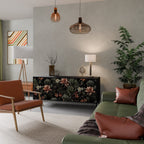 SECRET VERDURE Sideboard mit 3 Türen in Schwarz