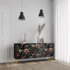 SECRET VERDURE Sideboard mit 3 Türen in Schwarz
