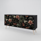 SECRET VERDURE Sideboard mit 3 Türen in Schwarz