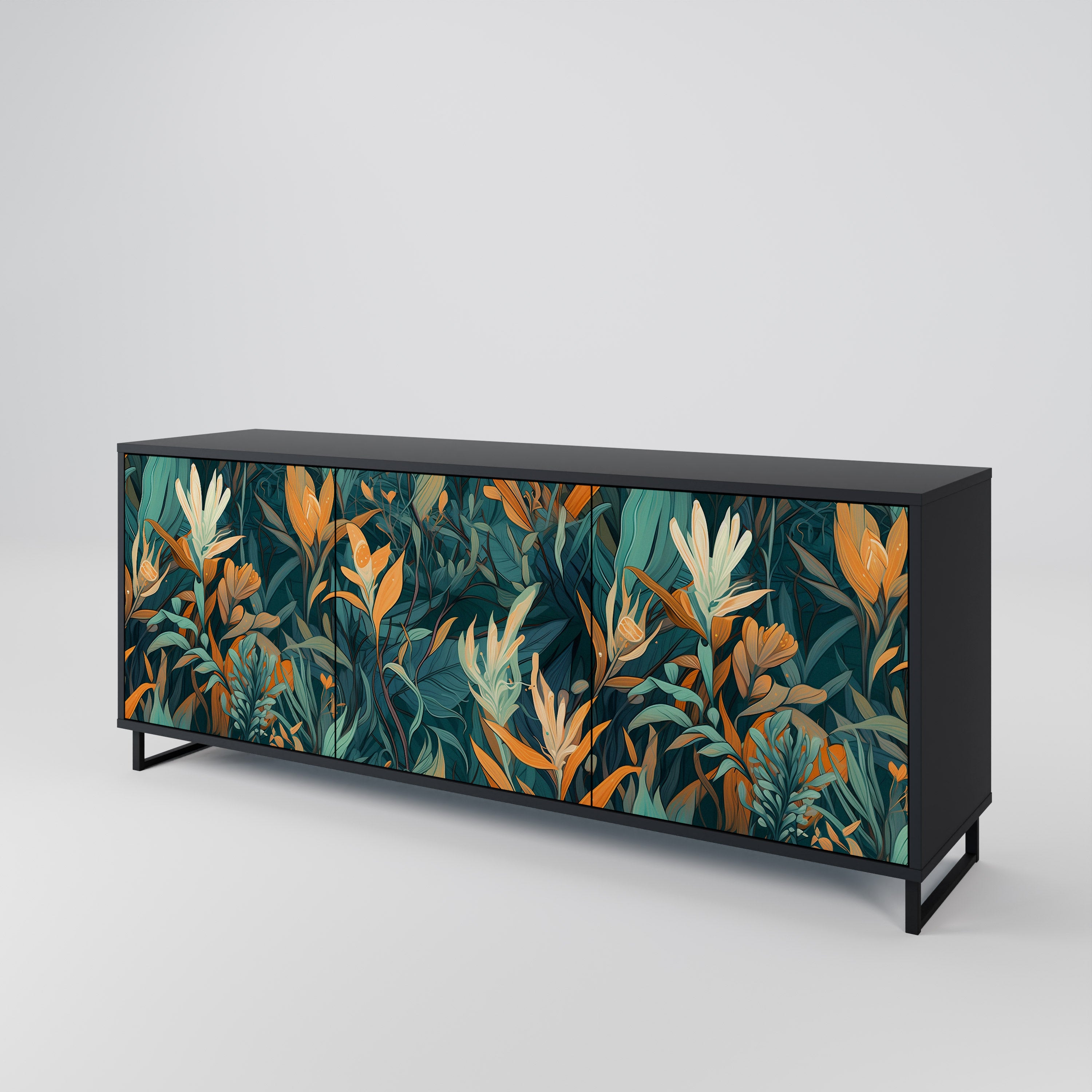 FLORAL SERENITY 3-Door Sideboard