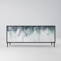 PALM VEIL Sideboard mit 3 Türen in Schwarz