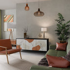 TRANQUIL TWIG 3-Door Sideboard in Black Finish