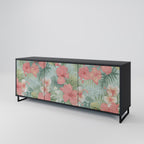HAWAIIAN SPIRIT 3-Door Sideboard in Black Finish