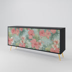 HAWAIIAN SPIRIT 3-Door Sideboard in Black Finish