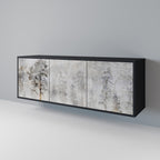 FADE IN THE TREES Sideboard mit 3 Türen in Schwarz