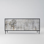 FADE IN THE TREES Sideboard mit 3 Türen in Schwarz