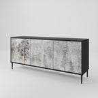 FADE IN THE TREES Sideboard mit 3 Türen in Schwarz
