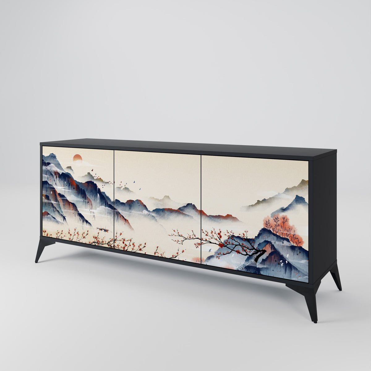 JAPANESE LANDSCAPE 3-türiges Sideboard