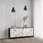 WILD TENDERNESS Sideboard mit 3 Türen in Schwarz