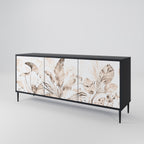 WILD TENDERNESS Sideboard mit 3 Türen in Schwarz