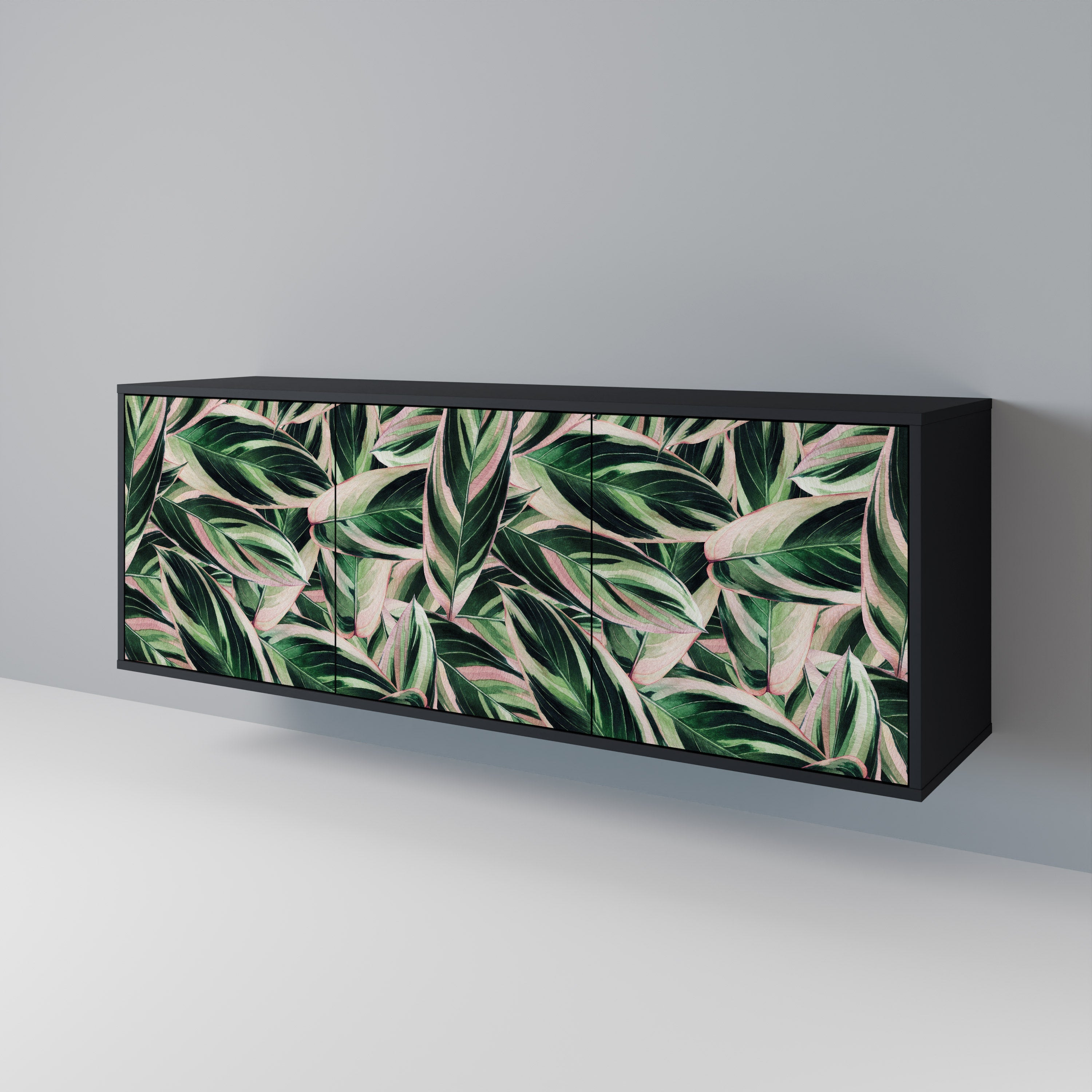 EERIE STROMANTHE 3-Door Sideboard in Black Finish