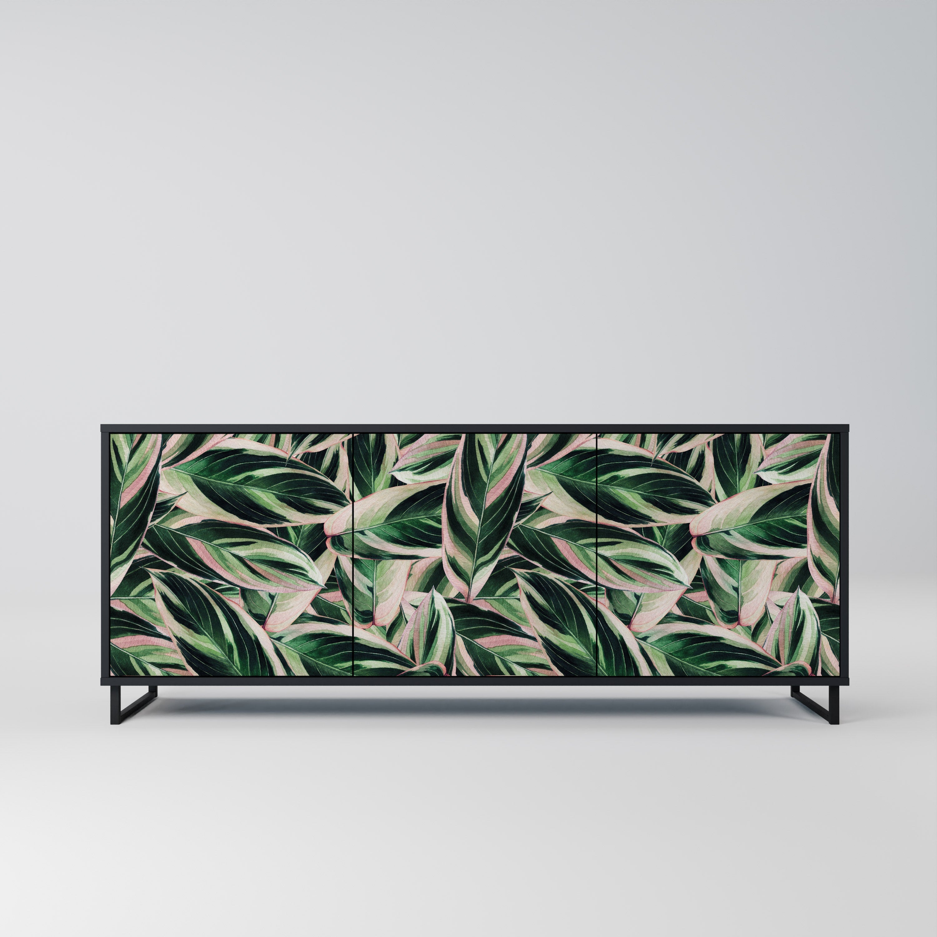 EERIE STROMANTHE 3-Door Sideboard in Black Finish