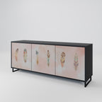 THE DELIQUESCE Sideboard mit 3 Türen in Schwarz