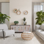 THE DELIQUESCE Sideboard mit 3 Türen in Schwarz