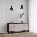 THE DELIQUESCE Sideboard mit 3 Türen in Schwarz