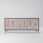 THE DELIQUESCE Sideboard mit 3 Türen in Schwarz