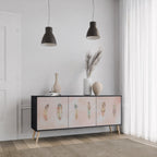 THE DELIQUESCE Sideboard mit 3 Türen in Schwarz
