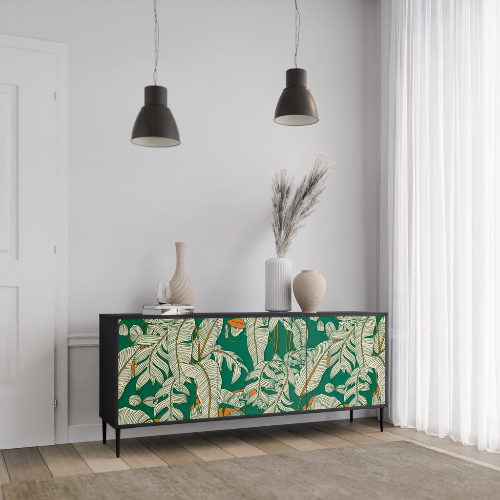 VERDANT PLEASURES Sideboard mit 3 Türen in Schwarz