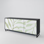BOTANICAL SPARK 3-Door Sideboard in Black Finish