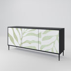 BOTANICAL SPARK 3-Door Sideboard in Black Finish