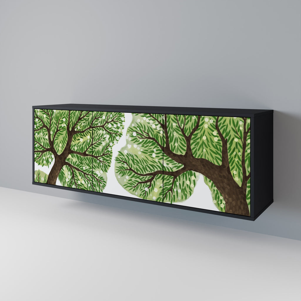 WILDERNESS DASH Sideboard mit 3 Türen in Schwarz