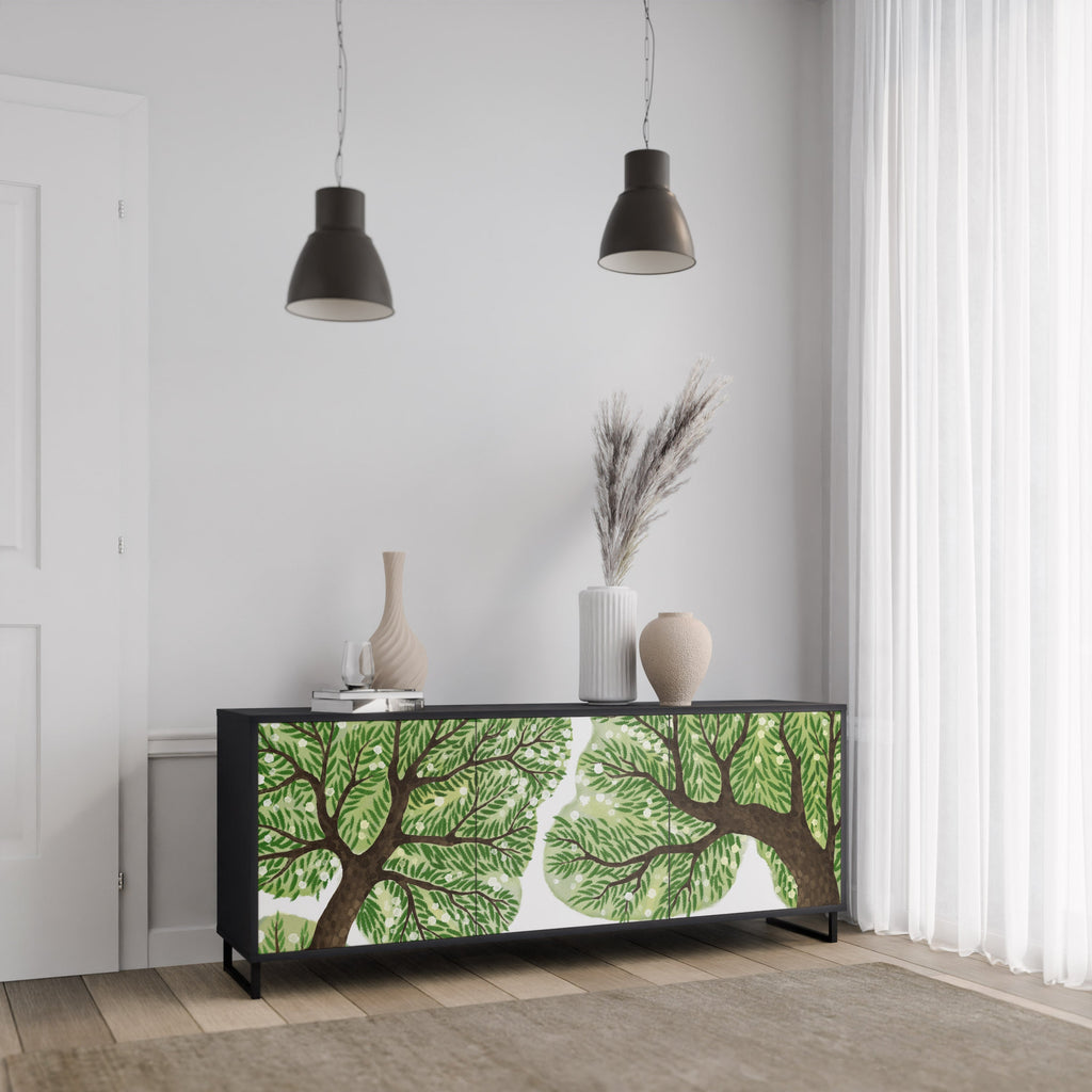 WILDERNESS DASH Sideboard mit 3 Türen in Schwarz