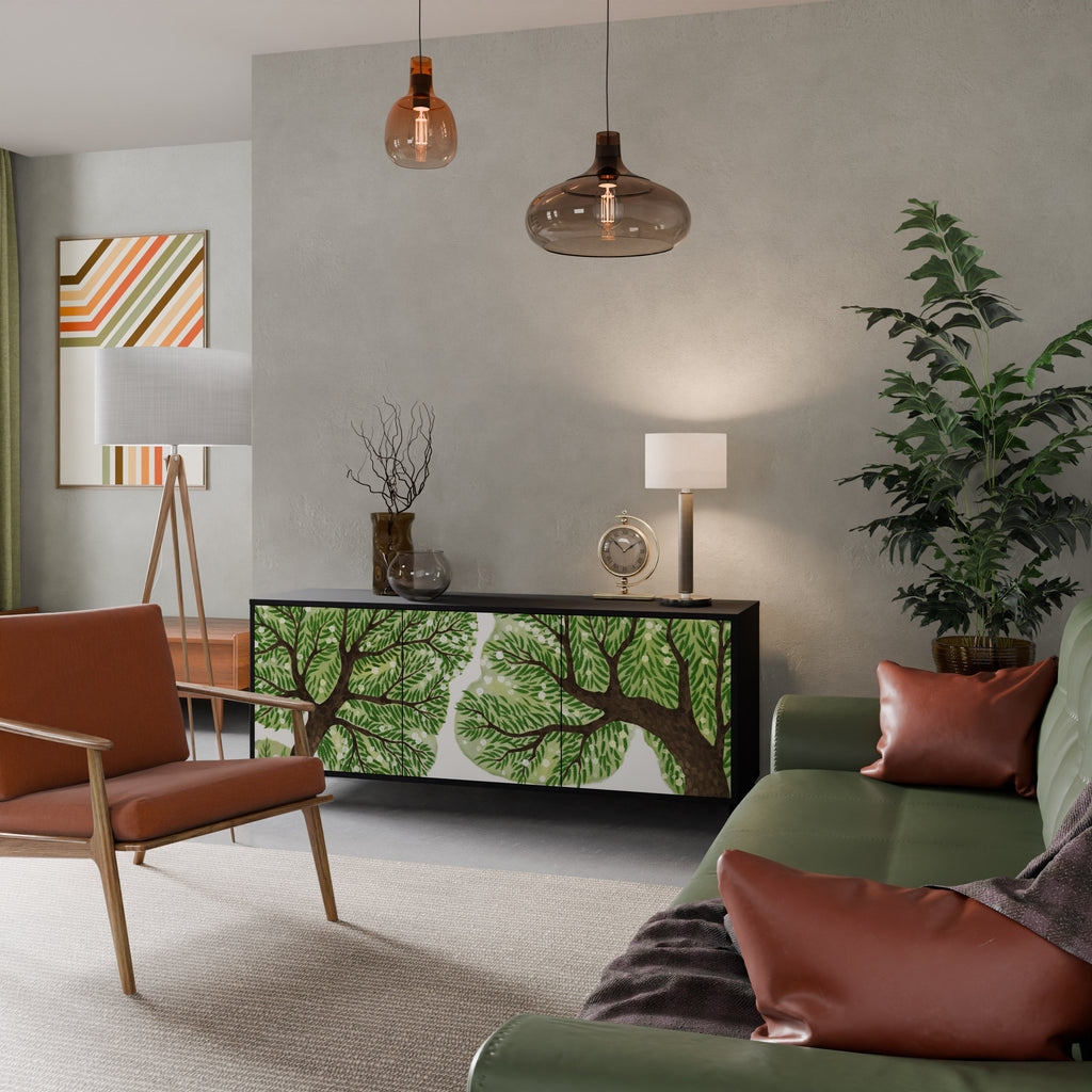 WILDERNESS DASH Sideboard mit 3 Türen in Schwarz