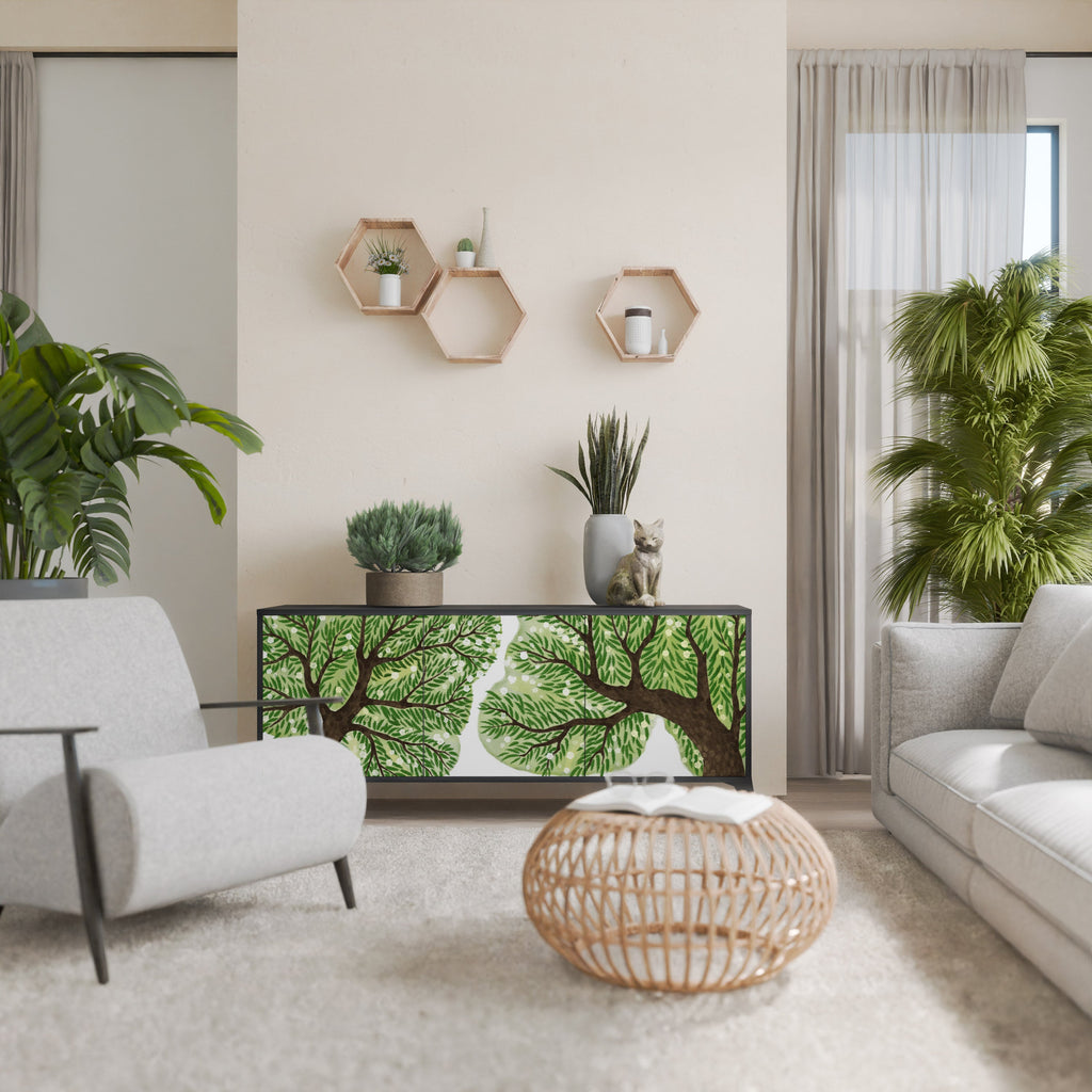 WILDERNESS DASH Sideboard mit 3 Türen in Schwarz