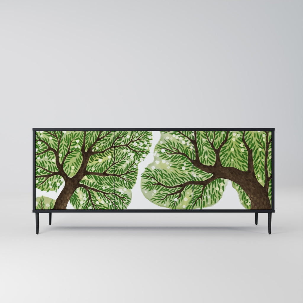 WILDERNESS DASH Sideboard mit 3 Türen in Schwarz