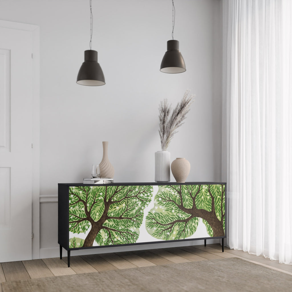 WILDERNESS DASH Sideboard mit 3 Türen in Schwarz